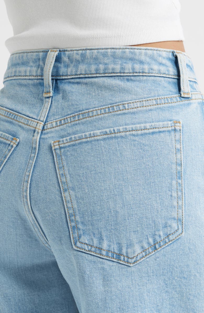 Open Edit Classic Denim Shorts, Alternate, color, Logan Wash