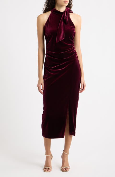 Velvet Midi Dress