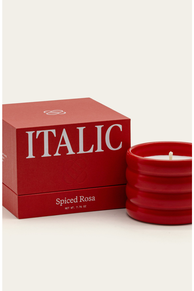Ceramic Candle, Alternate, color, Spiced Rosa