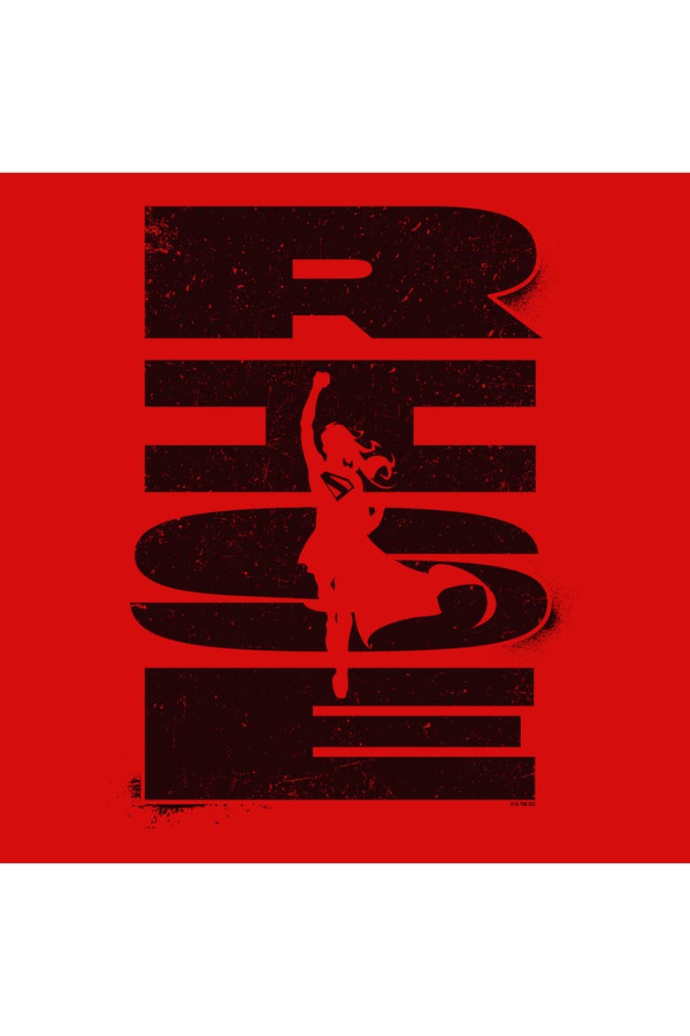 Girl's Supergirl Rise Kara Zor-El  Graphic T-Shirt, Alternate, color, Red