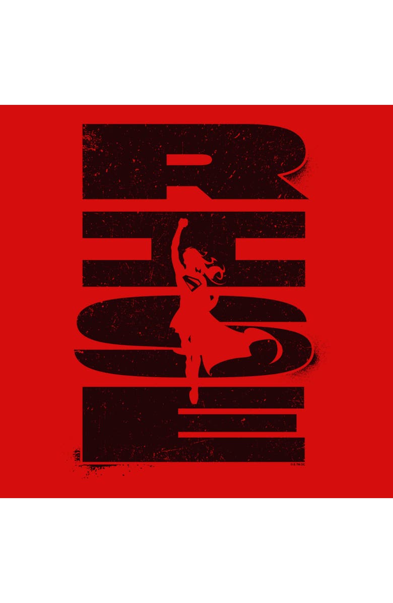 Supergirl Girl's Supergirl Rise Kara Zor-El Graphic T-Shirt, Alternate, color, Red
