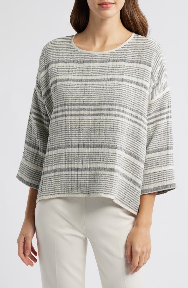 Masai Copenhagen Beccato Texture Stripe Top, Main, color, 