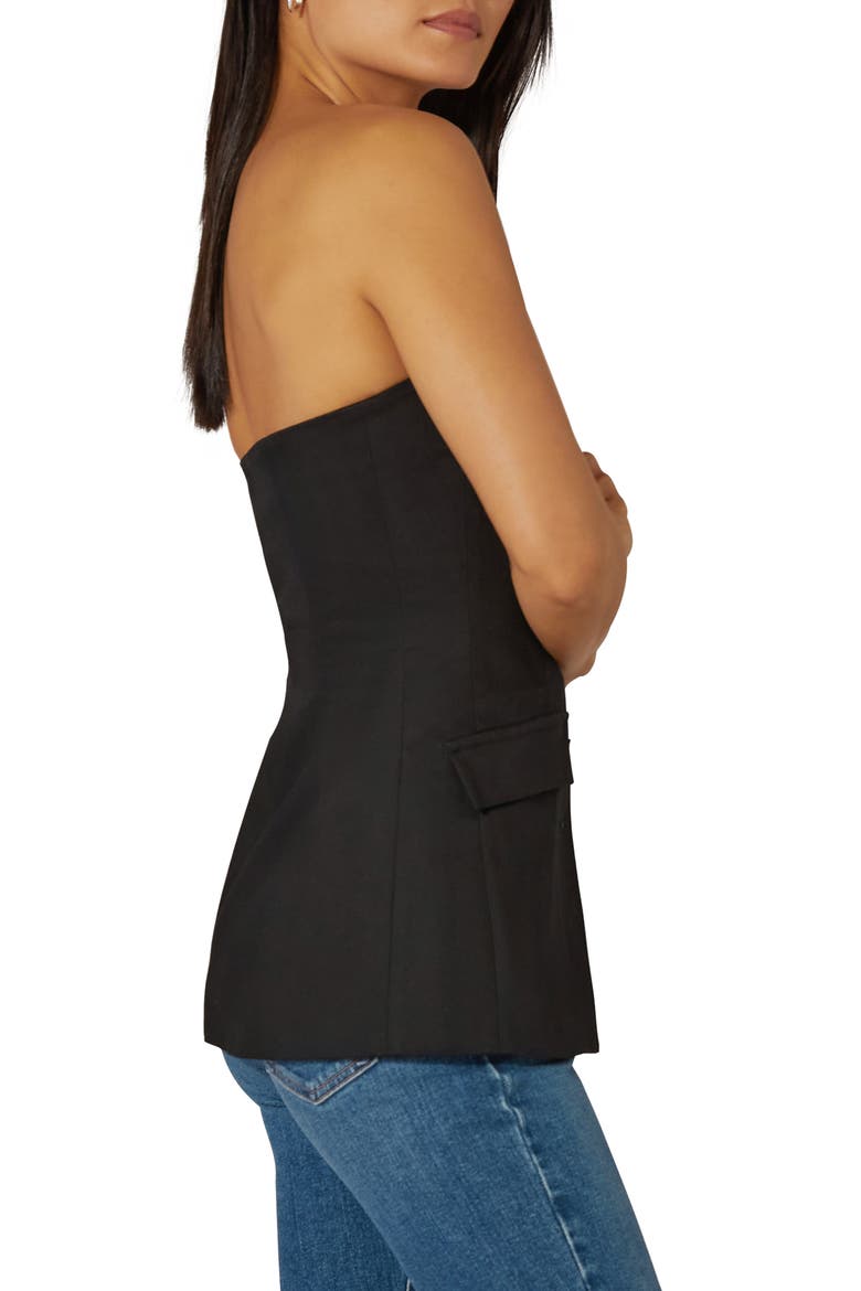 The Phoebe Strapless Bustier Top, Alternate, color, METEORITE