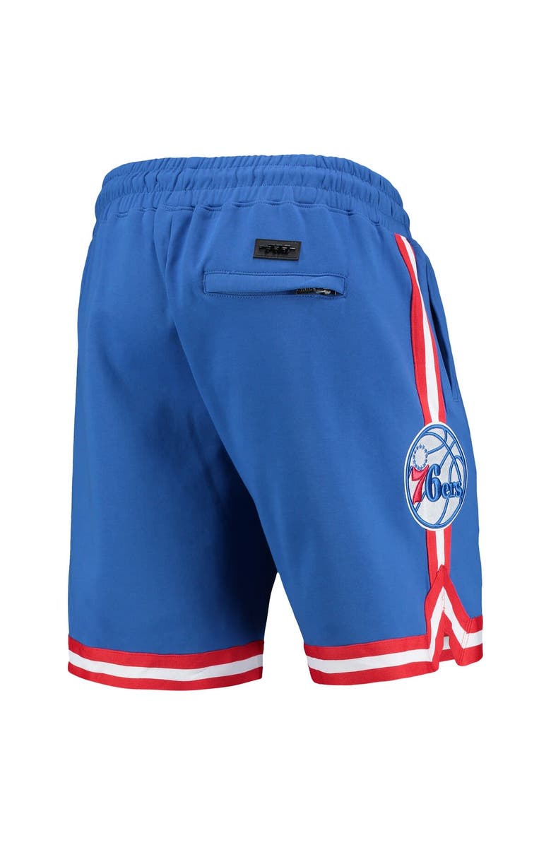 PRO STANDARD Men's Pro Standard Royal Philadelphia 76ers Team Chenille Shorts, Alternate, color,