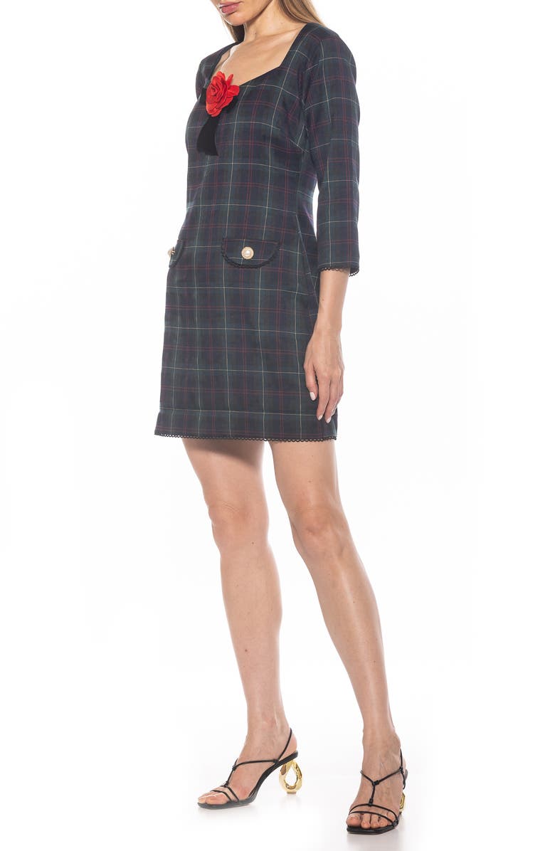 Alexia Admor Dianys Plaid Shift Minidress, Alternate, color,