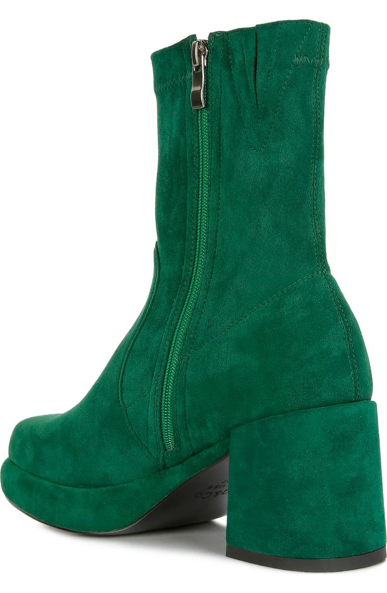 Rag & Co Two Cubes Bootie, Alternate, color, Dark Green