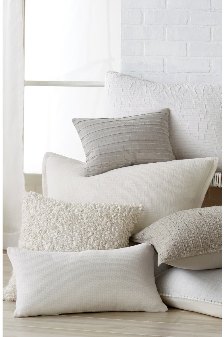 Looped Decorative Pillow, Alternate, color, IVORY