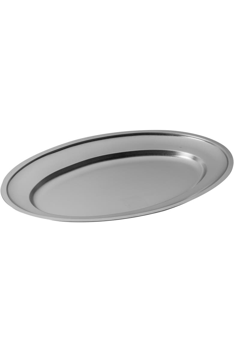 Original Vintage Oval Serving Plate - 1 Piece, Main, color, Silver
