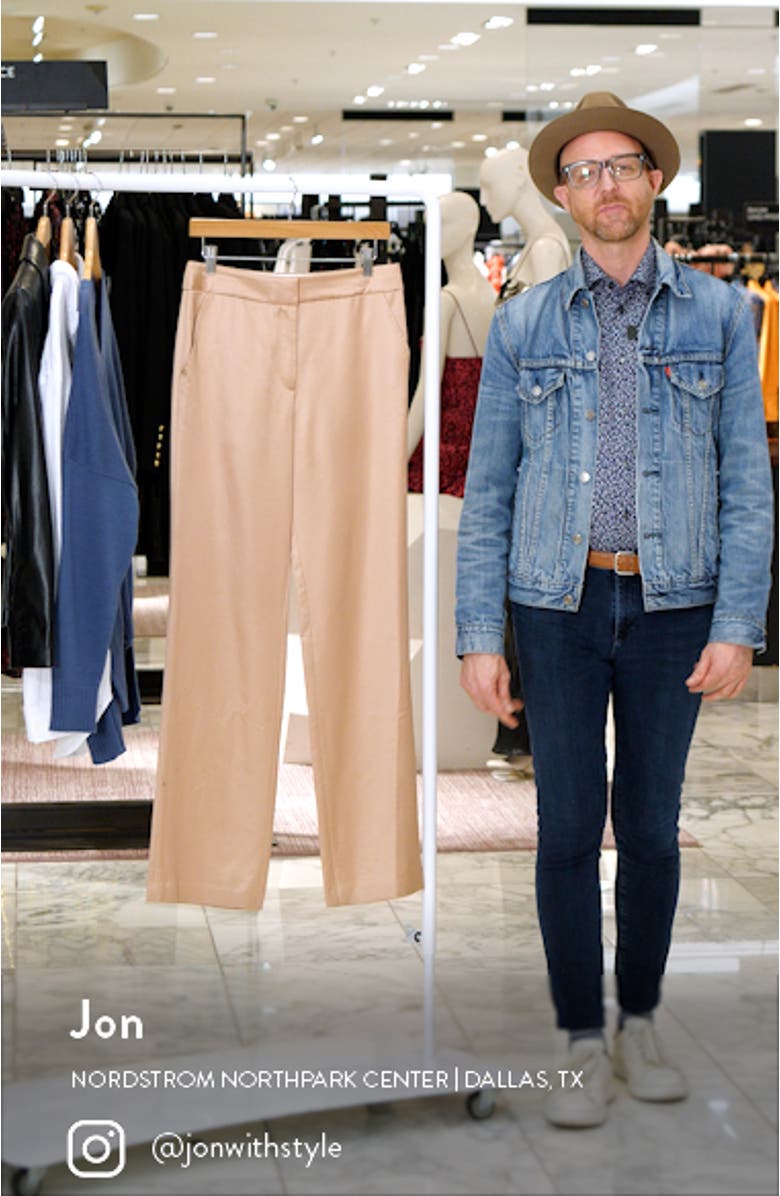 Ford Straight Leg Satin Pants, sales video thumbnail