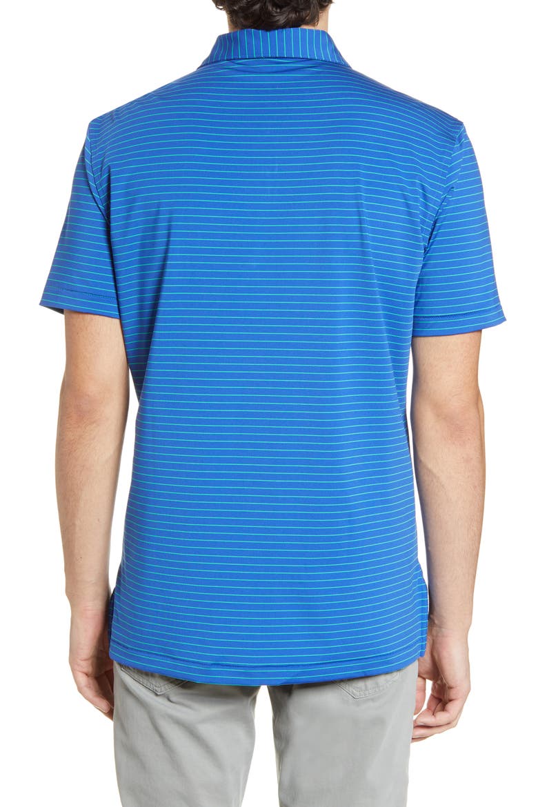 Crafty Stripe Stretch Polo, Alternate, color, BLUE LAPIS