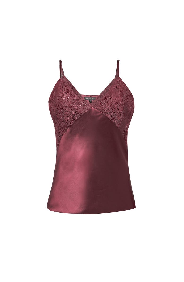AS by DF Dixie Lace Cami, Alternate, color, Decadent Wine