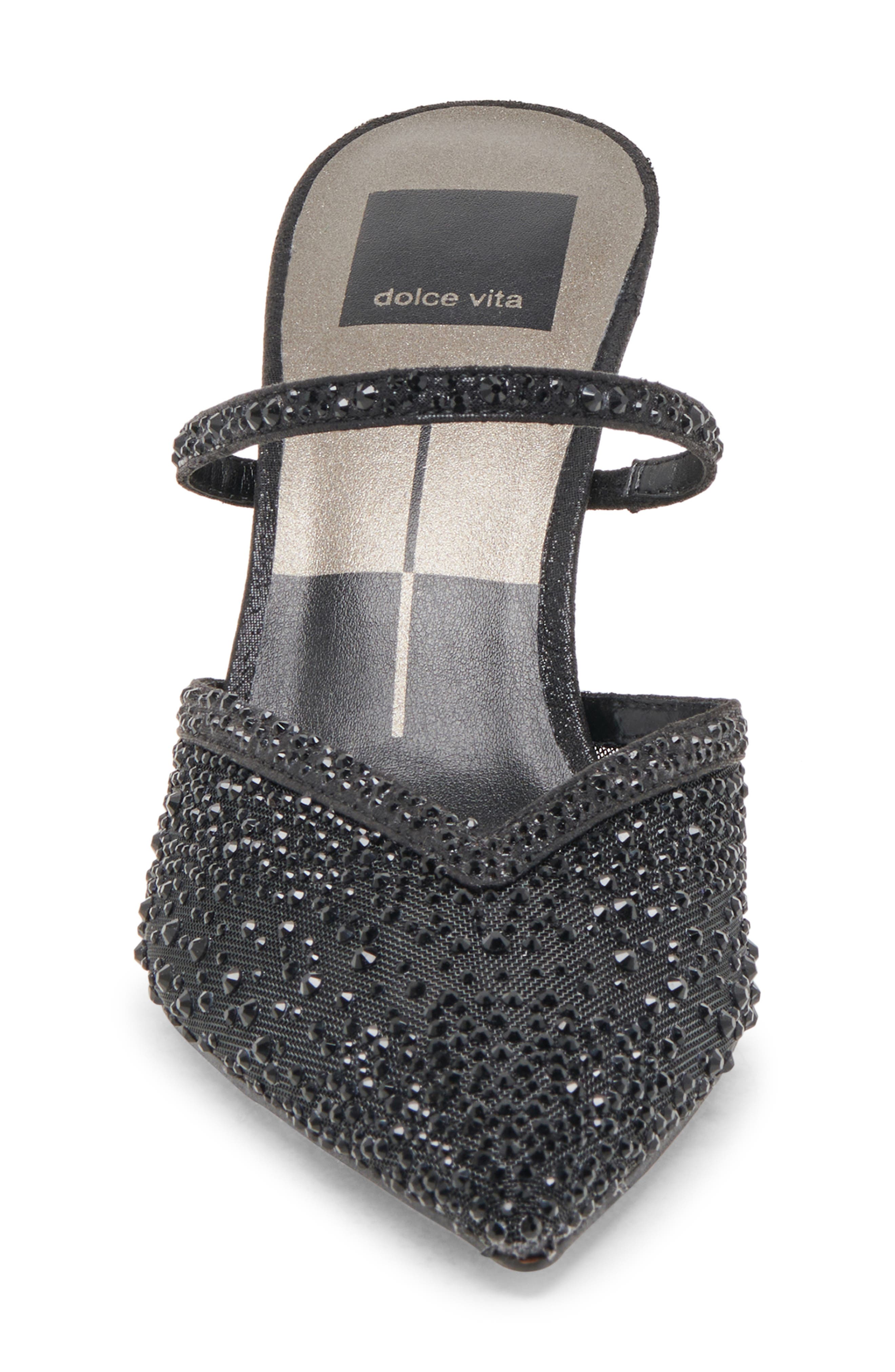 Dolce Vita Kanika Crystal Pointed Toe Mule, Alternate, color, 