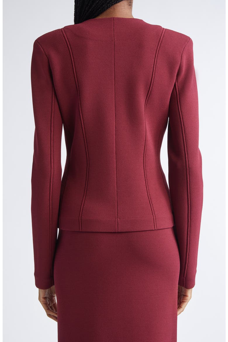 Kay Santa Roma Knit Jacket, Alternate, color, BORDEAUX