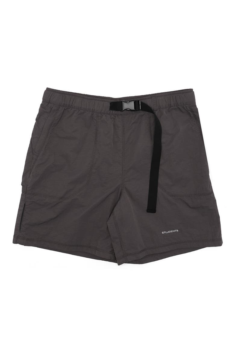 Explore Classic Utility Nylon Shorts, Main, color, CHARCOAL