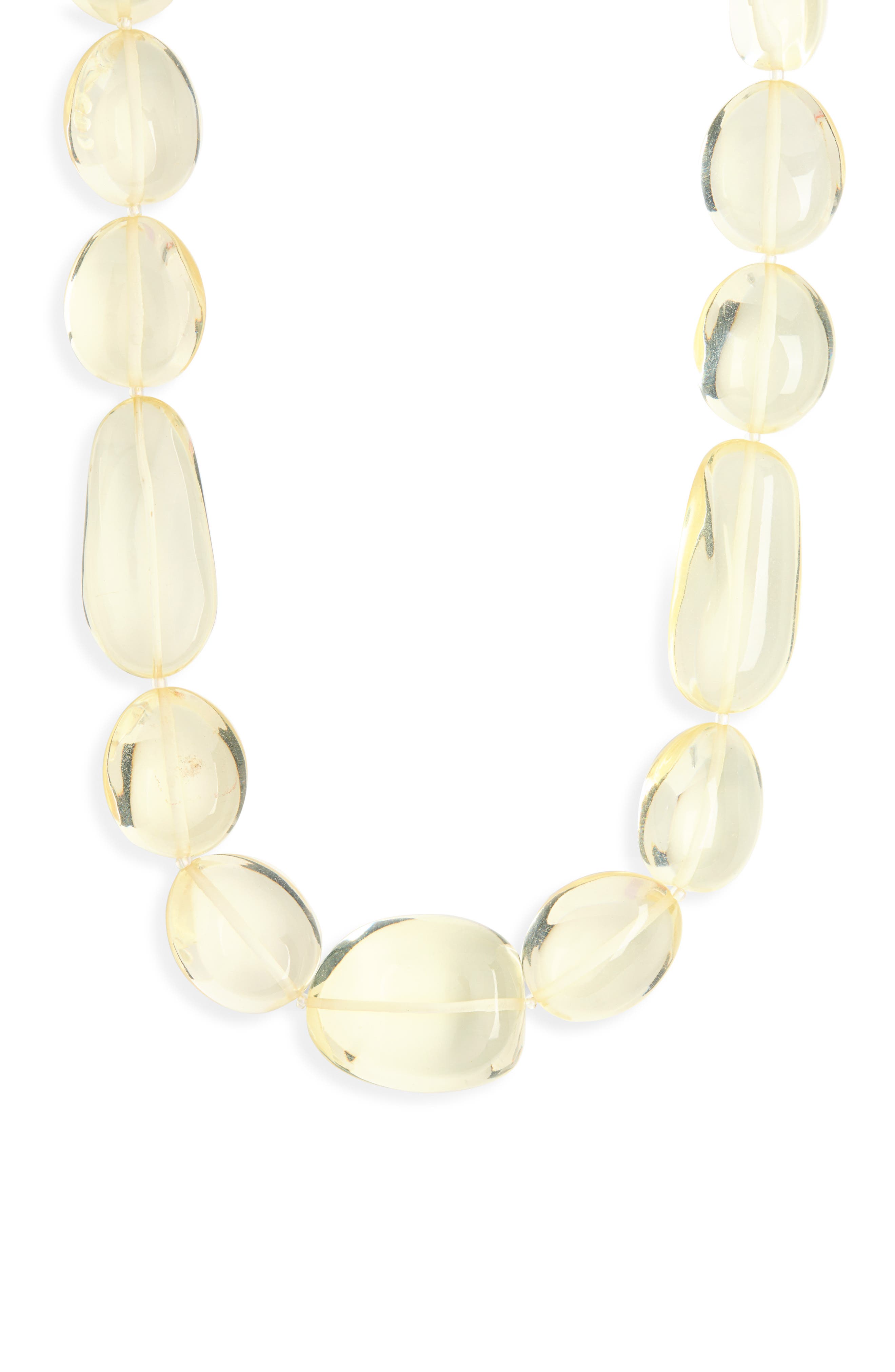 Kenneth Jay Lane Clear Beaded Necklace