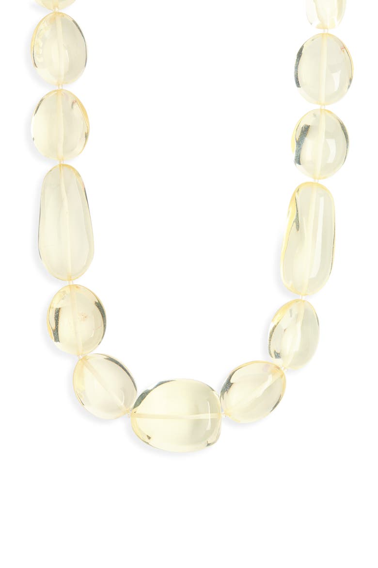 Clear Beaded Necklace, Main, color, GOLD/ CLEAR