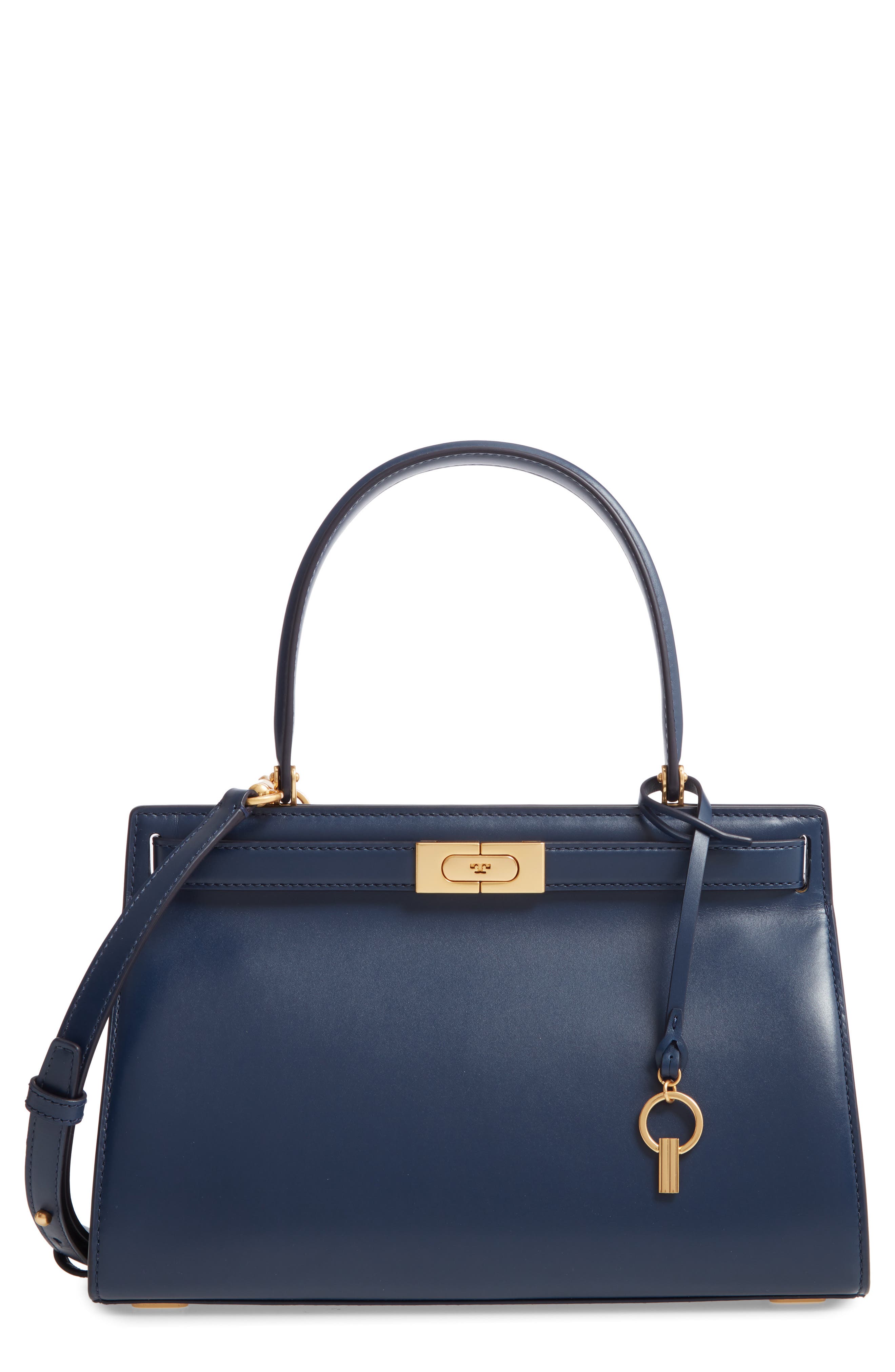 Small Lee Radziwill Leather Bag (Nordstrom Exclusive), Main, color, ROYAL NAVY