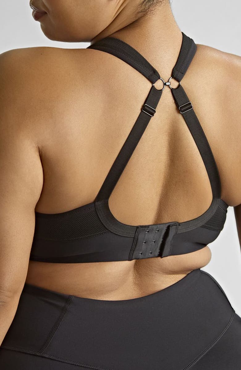 Panache Sculptresse Activate Underwire Unlined Sports Bra, Alternate, color, Black