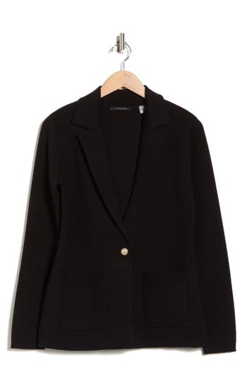 T Tahari Sweater Jacket In Black