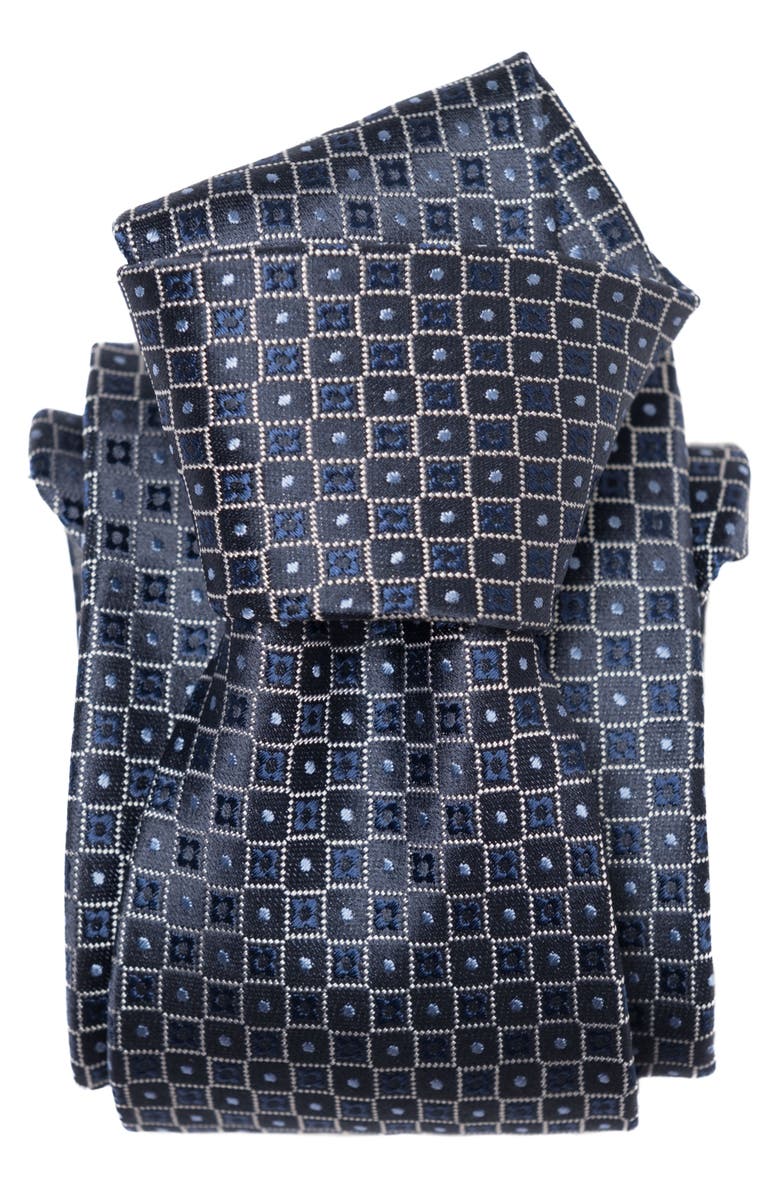 Elizabetta Ravenna - Extra Long Silk Jacquard Tie for Men, Alternate, color, Blue