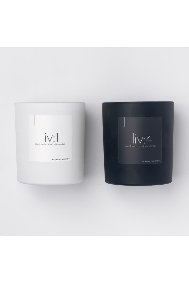 liv Candle Pairing, Main, color, White, Black