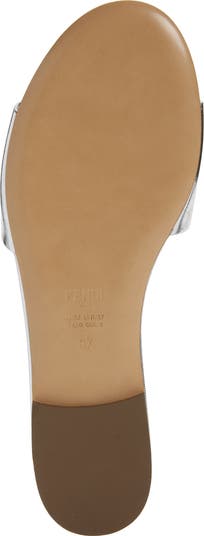 Baguette Metallic Slide Sandal