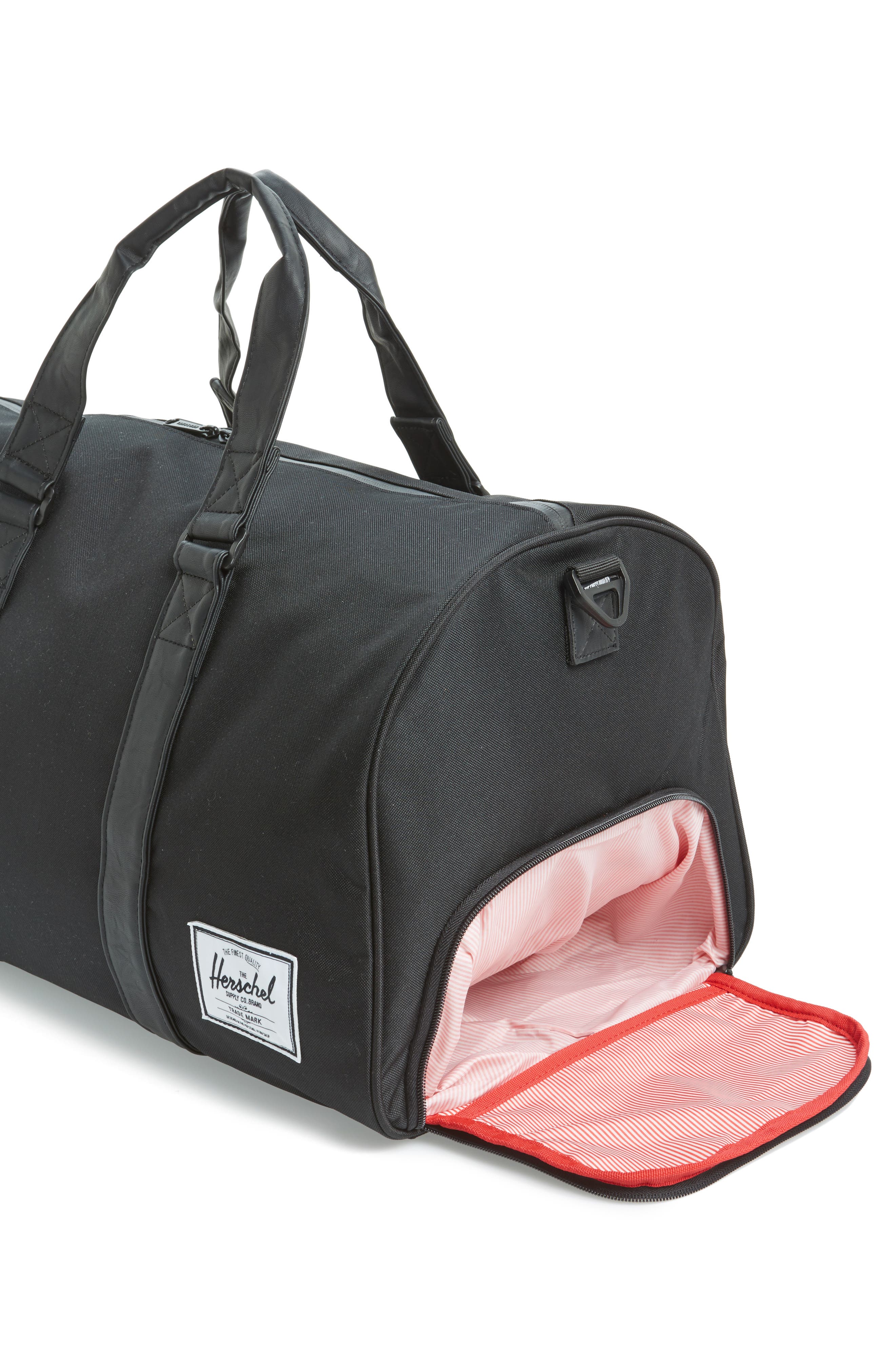 Novel Duffle Bag, Alternate, color, BLACK/ BLACK