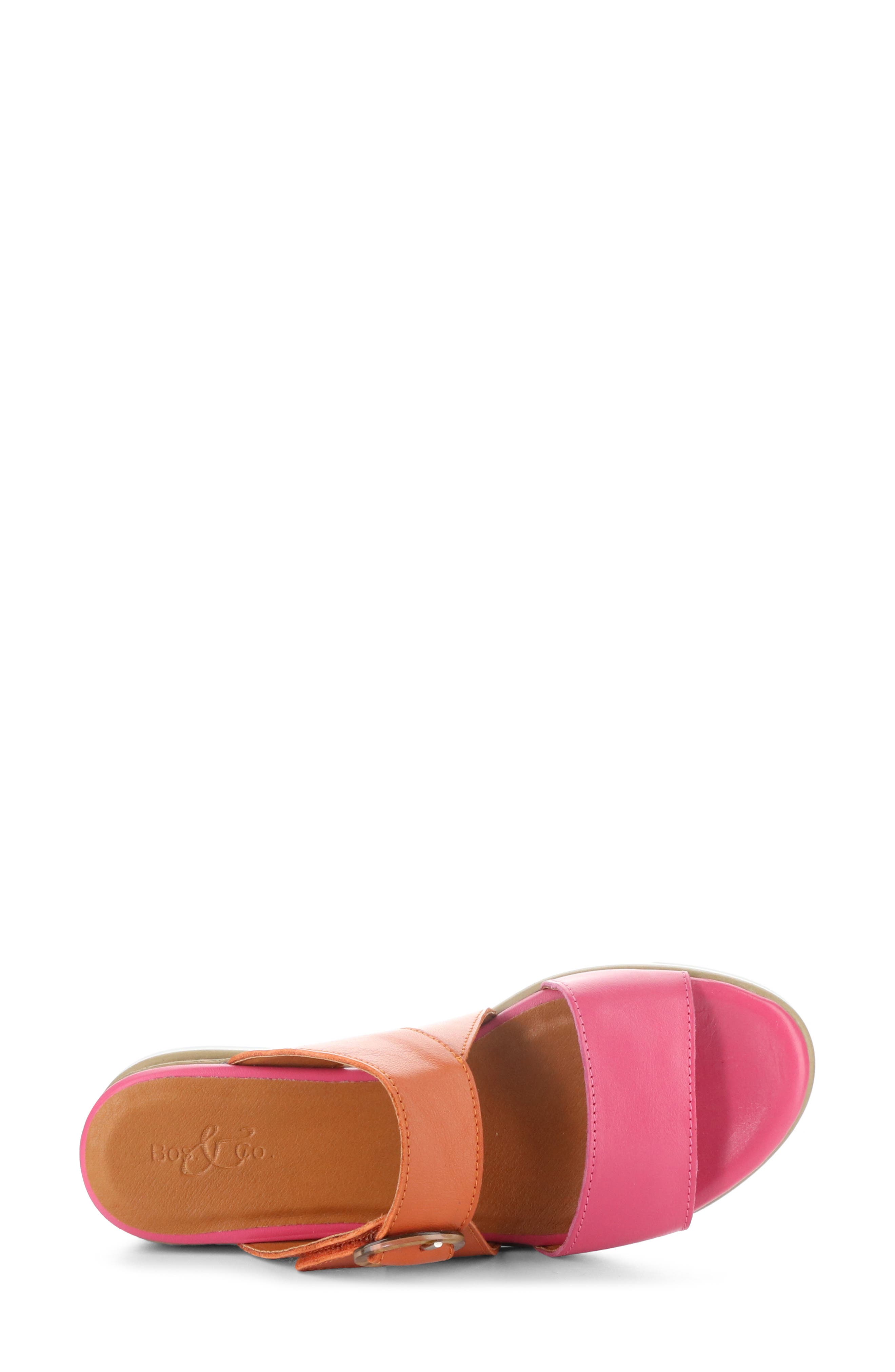 Asha Wedge Sandal, Alternate, color, MAGNOLIA/ ARANCIO