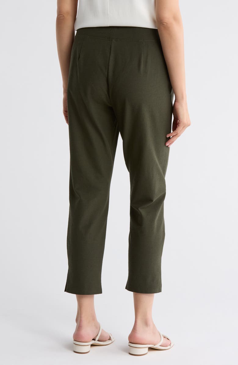 Eileen Fisher High Waist Crop Slim Pants, Alternate, color, Seaweed