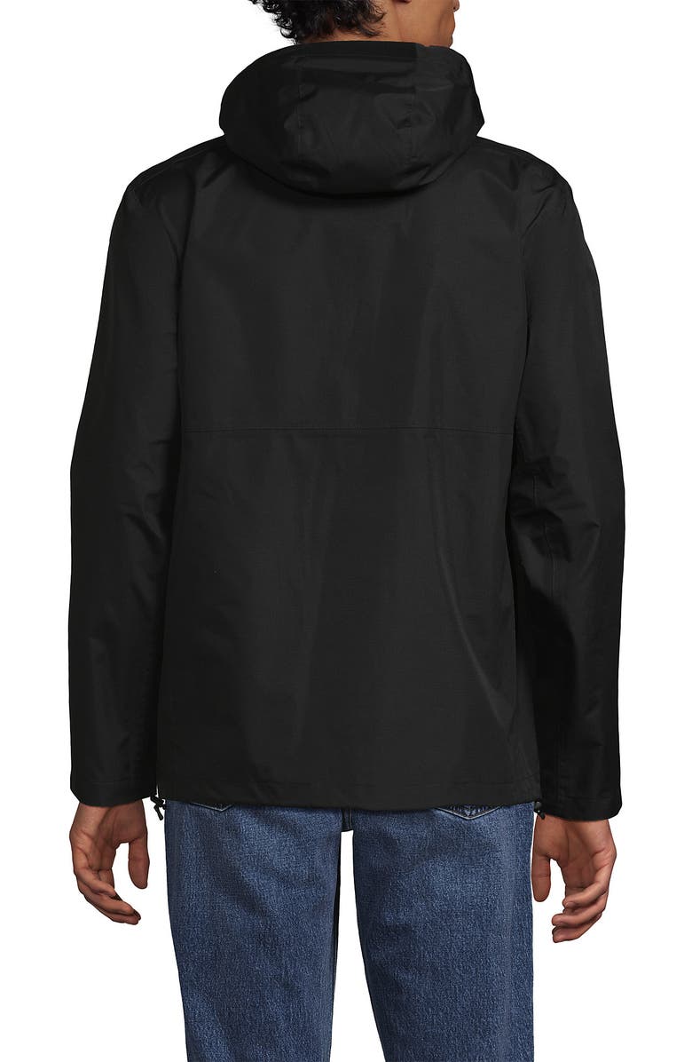 Lands' End Waterproof Raincoat, Alternate, color, True Black