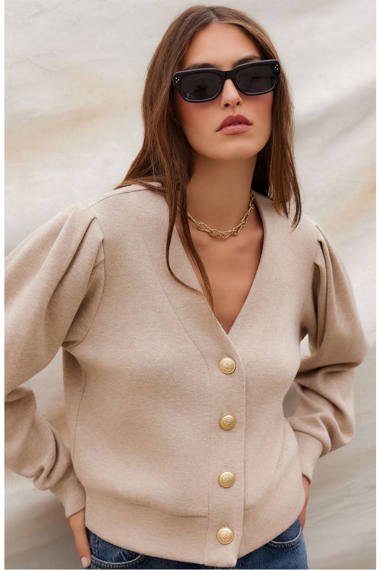 Madeline Cardigan, Alternate, color, LIGHT TAN