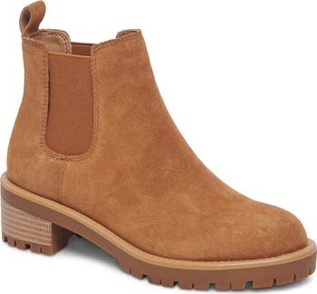 Womens Blondo Tan Chelsea Boots with Elastic Panels No Boundaries Women main image 4