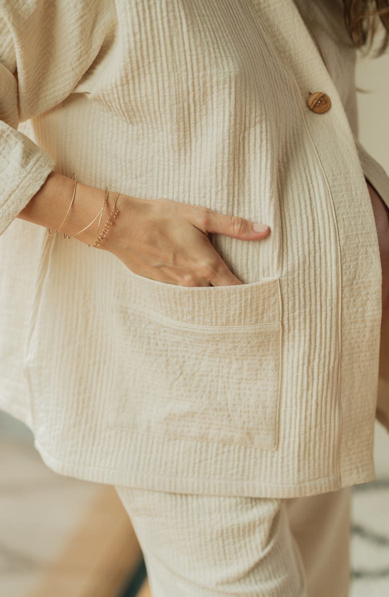 Cache Coeur Maternity and nursing jacket Celia, Alternate, color, Natural