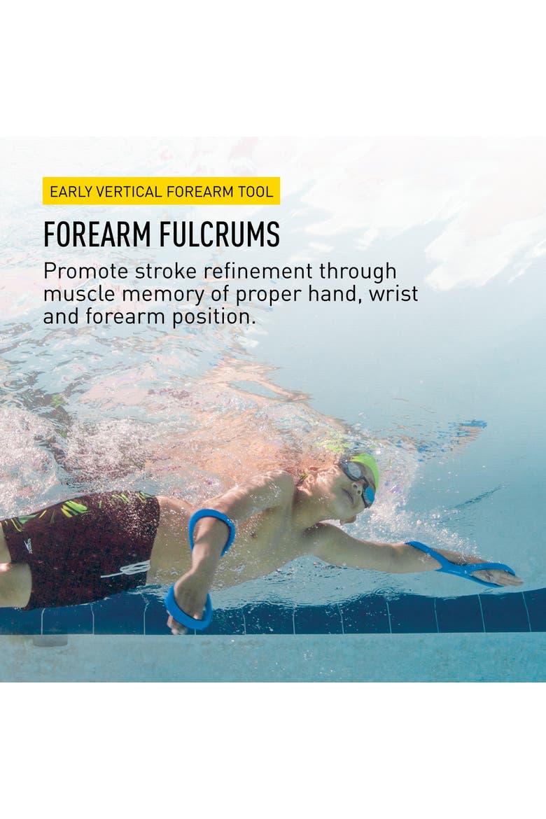 Forearm Fulcrum Swim Trainer Promotes Early Vertical Forearm Position Improves Stroke Technique, Alternate, color, Blue