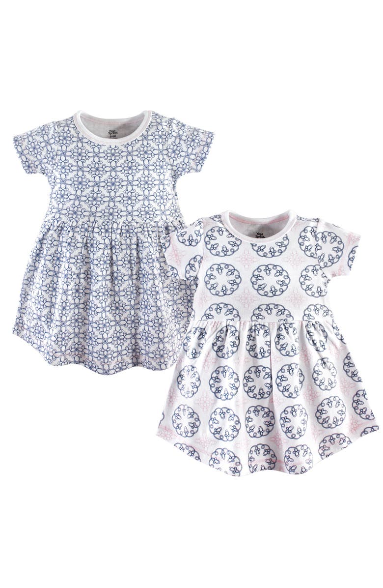 Yoga Sprout Cotton Interlock Dress, Main, color, Whimsical