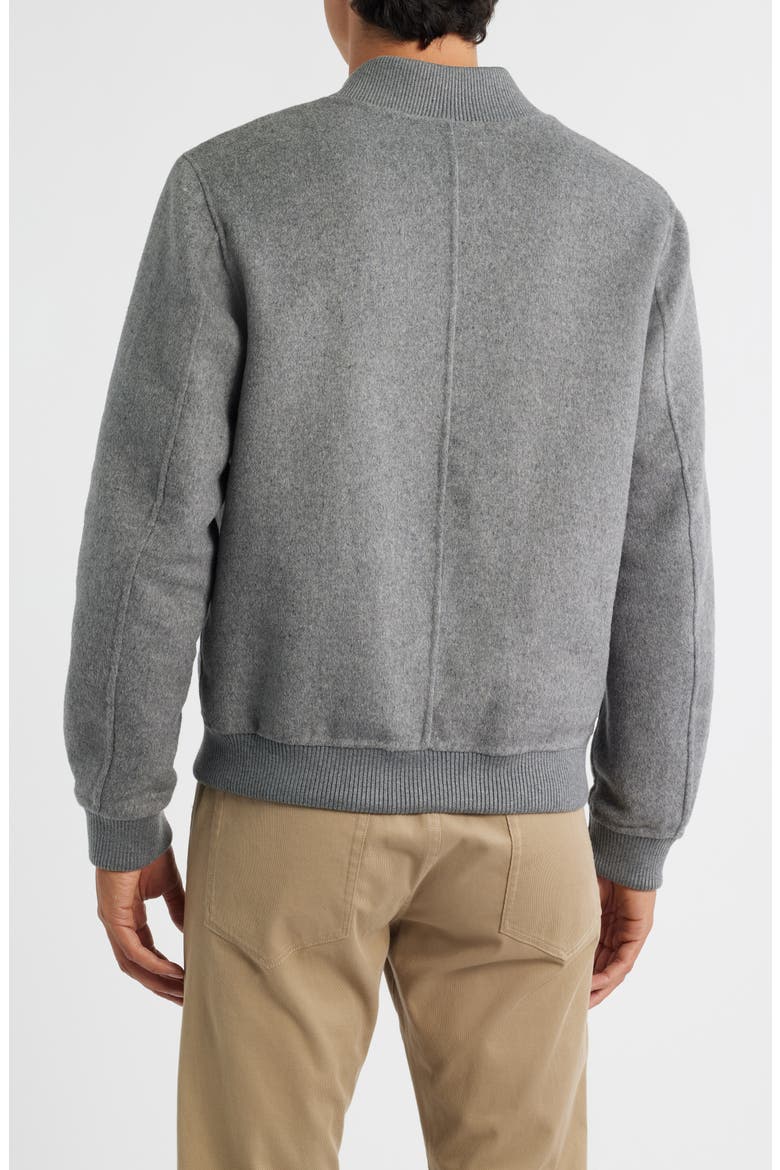 Jake Felted Bomber Jacket, Alternate, color, LIGHT GREY