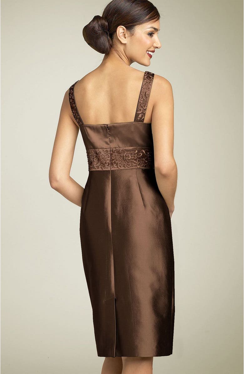 Adrianna Papell Embroidered Sheath Dress & Jacket, Alternate, color, 