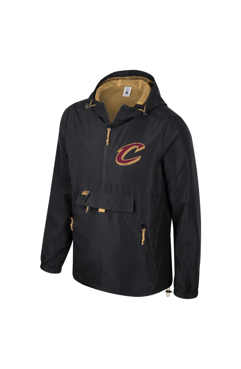 Stadium Essentials Unisex Stadium Essentials Black Cleveland Cavaliers Compete Quarter-Zip Hoodie Jacket, Alternate, color, 