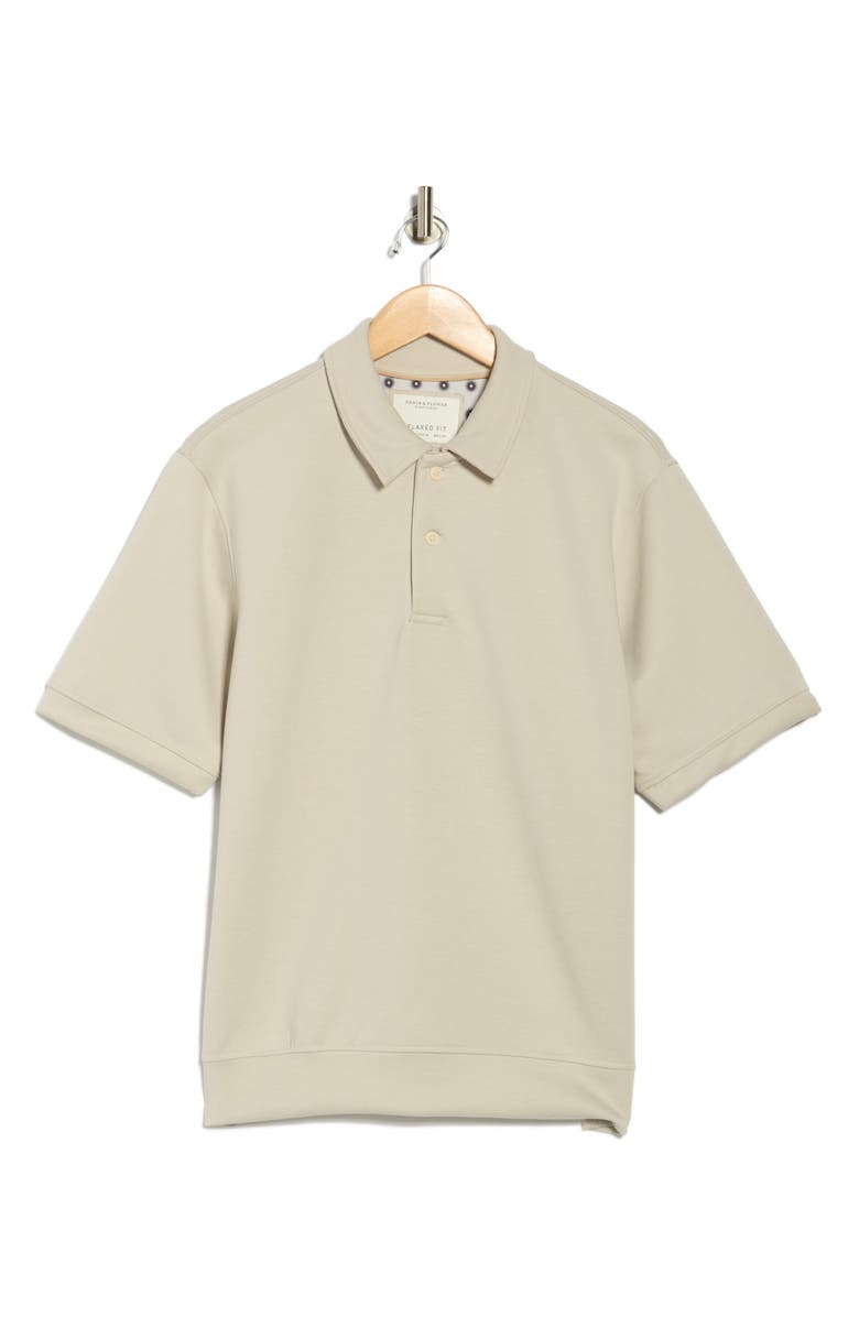 DENIM AND FLOWER Relaxed Fit Polo, Alternate, color, Ice