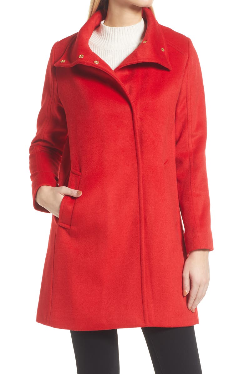 Cole Haan Signature Women's Stand Collar Coat, Alternate, color, 