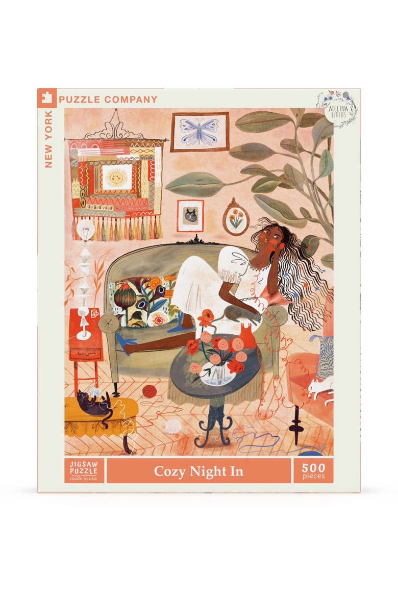 Cozy Night In 500 Piece Puzzle, Main, color, No Color
