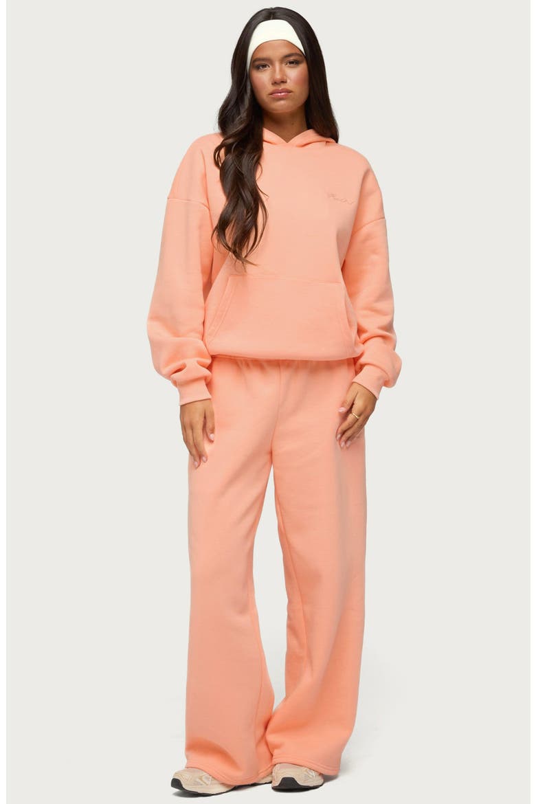 Basic Girl Cotton Blend Wide Leg Sweatpants, Alternate, color, ORANGE
