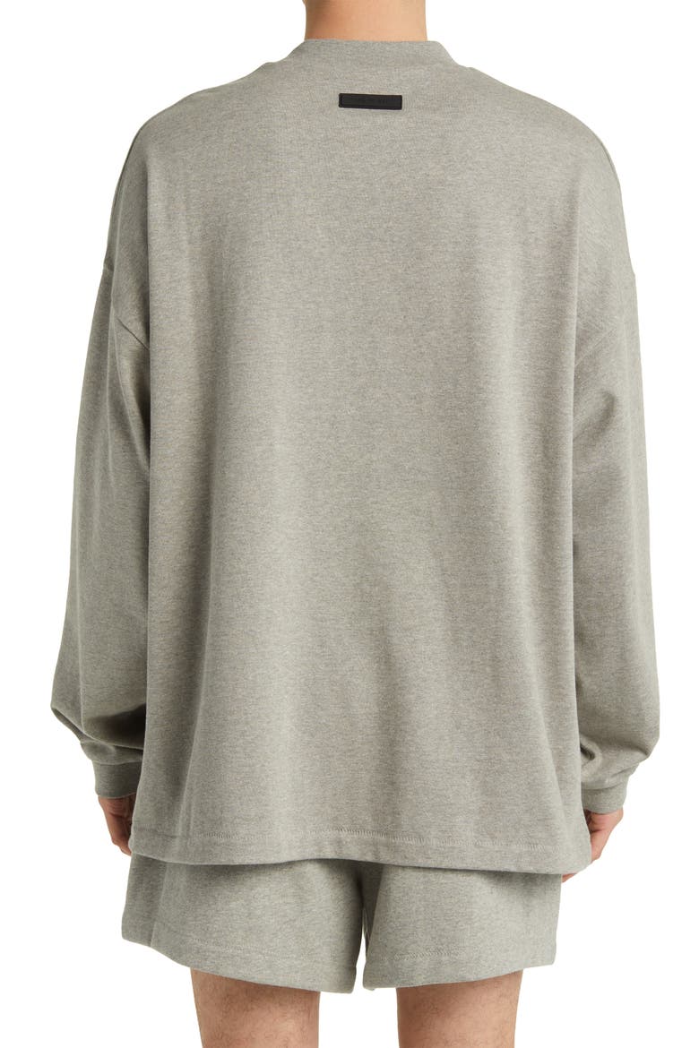 Long Sleeve Cotton Graphic T-Shirt, Alternate, color, DARK HEATHER OATMEAL