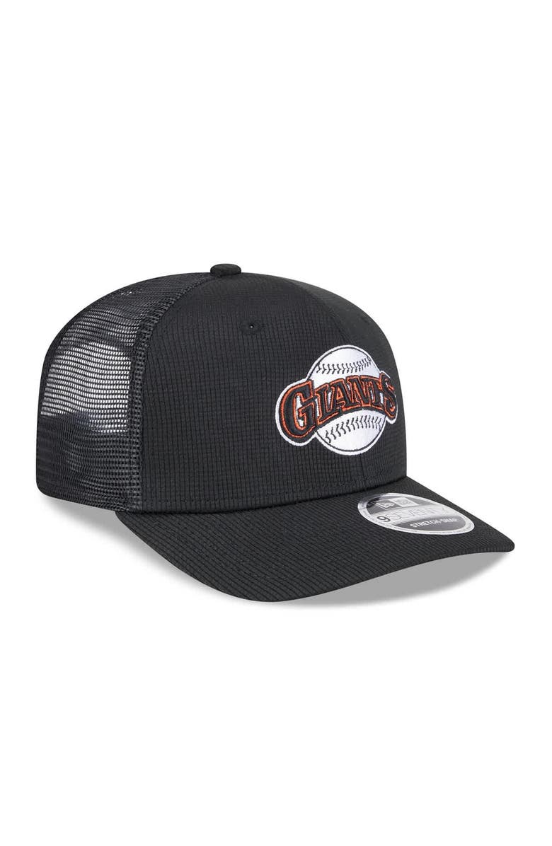 New Era Men's New Era  Black San Francisco Giants 2025 Batting Practice 9SEVENTY Stretch-Snap Trucker Hat, Alternate, color, 