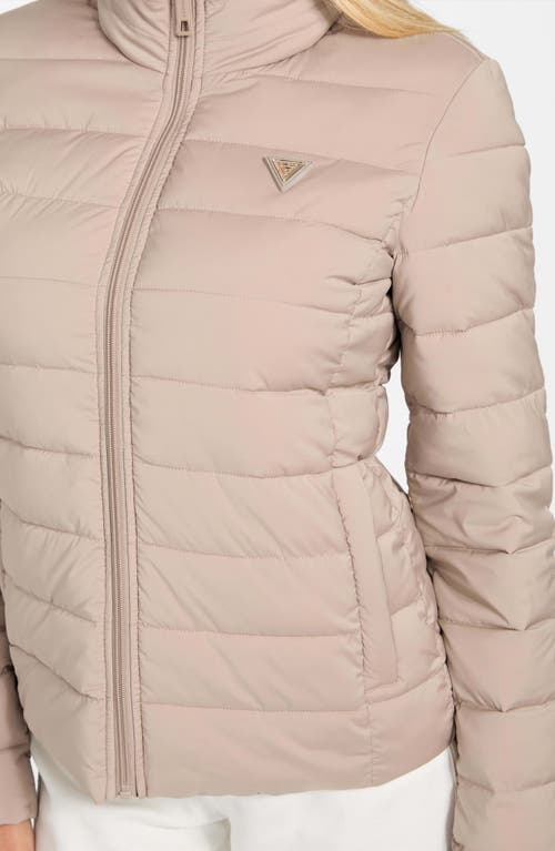 Guess Diann Puffer Jacket In Neutral