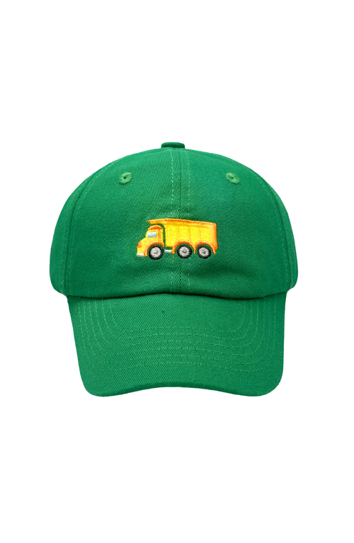 Bits & Bows Babies'  Dumptruck Baseball Hat In Green