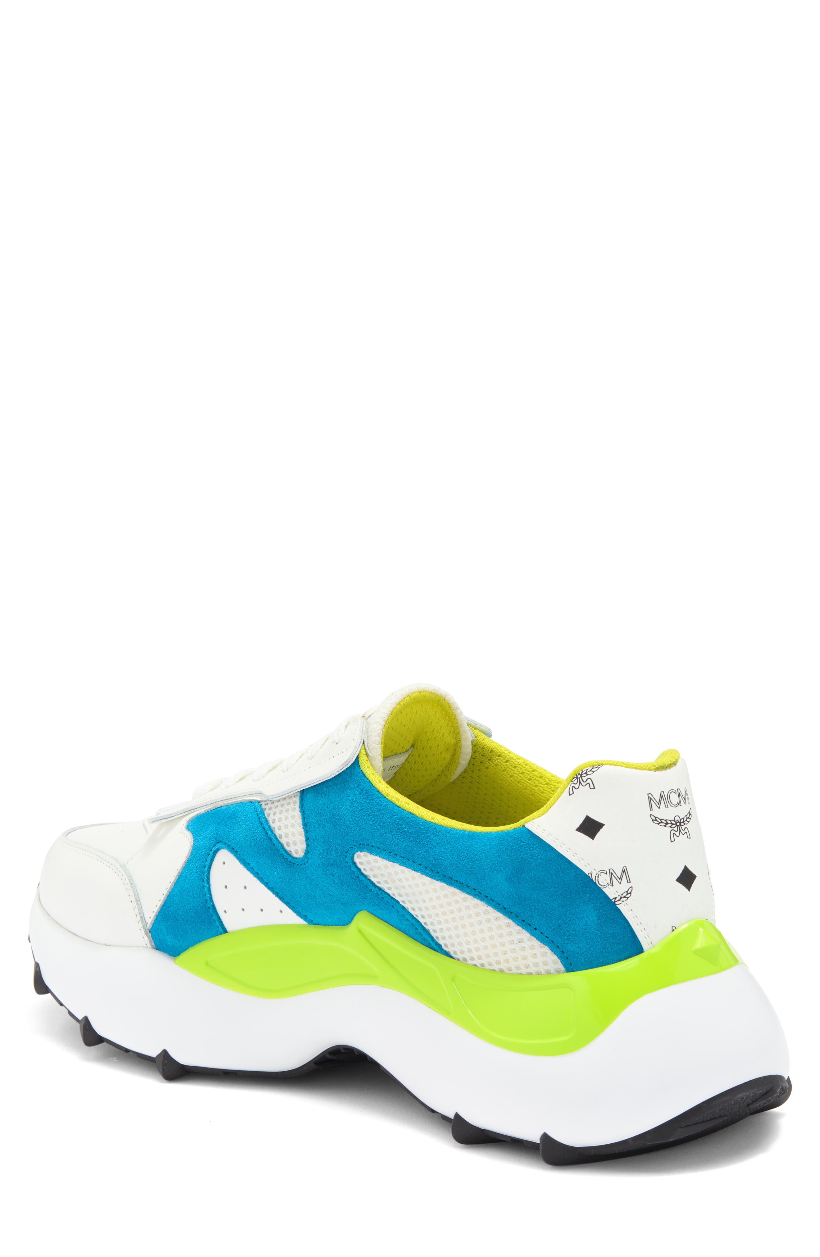 MCM Skystream Ocean Sneaker, Alternate, color, 