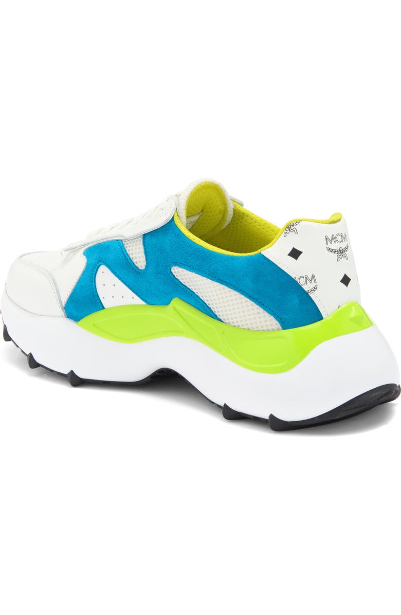 MCM Skystream Ocean Sneaker, Alternate, color,