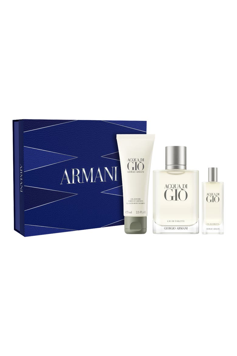 Acqua di Gió Eau de Tiolette & Shower Gel Father's Day 3-Piece Gift Set $174 Value, Main, color, NO COLOR