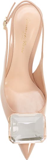 Gianvito Rossi Jaipur Sling Vernice Pointed Toe Slingback